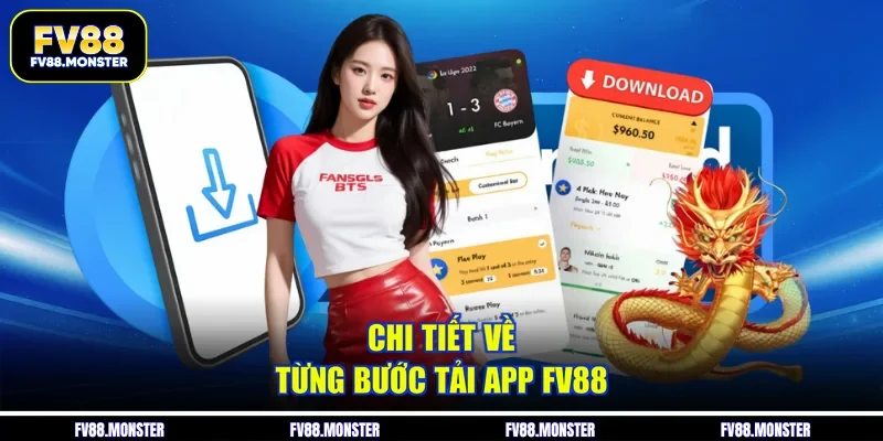 Chi tiết về từng bước tải app FV88