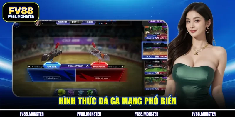 Hình thức đá gà mạng phổ biến