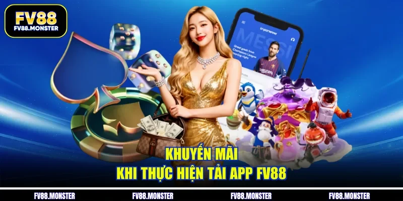 Khuyến mãi khi thực hiện tải app FV88