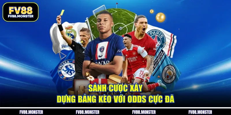 Sảnh cược xây dựng bảng kèo với odds cực đã